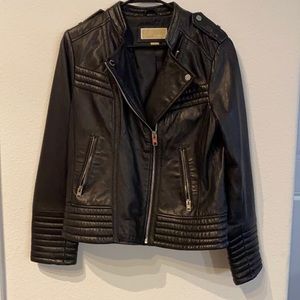 Michael Kors Moto Leather Jacket.